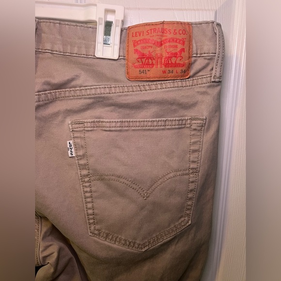 Levi 541 Tan Khaki Pants Size 34x34 Men’s White Tag - Picture 5 of 5